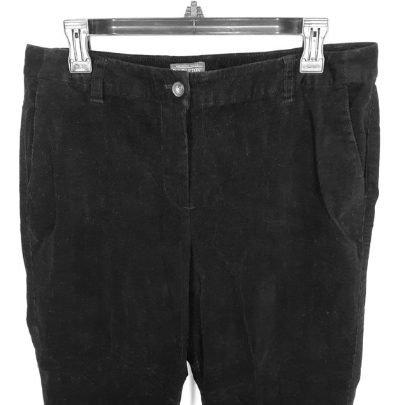 Pendleton Jeans Pants Size 12 Black Corduroy - Picture 2 of 5